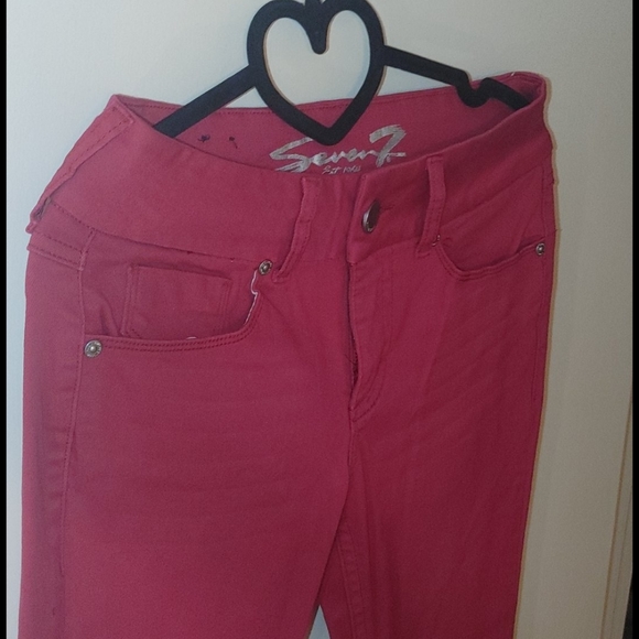 Seven7 pink skinny jeans size 6 like new - Picture 2 of 3